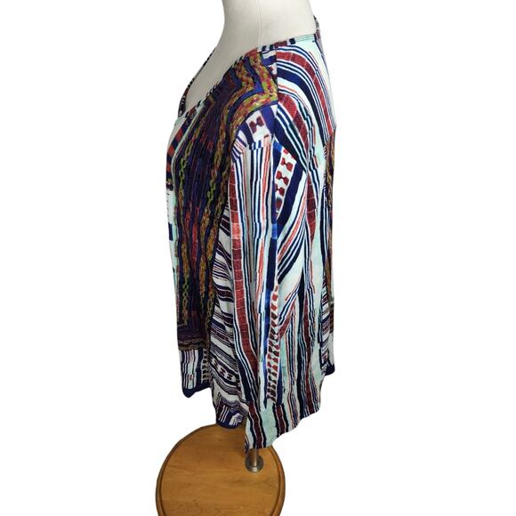 Parsley & Sage Tunic Top Womens Size 2X Abstract Artsy Print‎ Knit Long Sleeve - Picture 7 of 9